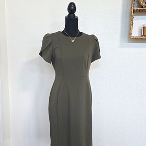 Calvin Klein Sheath Dress green